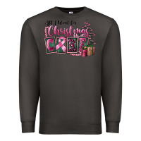 Smoke all i want for christmas is cure Premium Sweatshirt - FaDigitalArtStudio