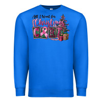 True Royal all i want for christmas is cure Premium Sweatshirt - FaDigitalArtStudio