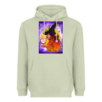 Matcha witch with crystal ball air freshener Heavyweight Hoodie - BundleAndBundleShop