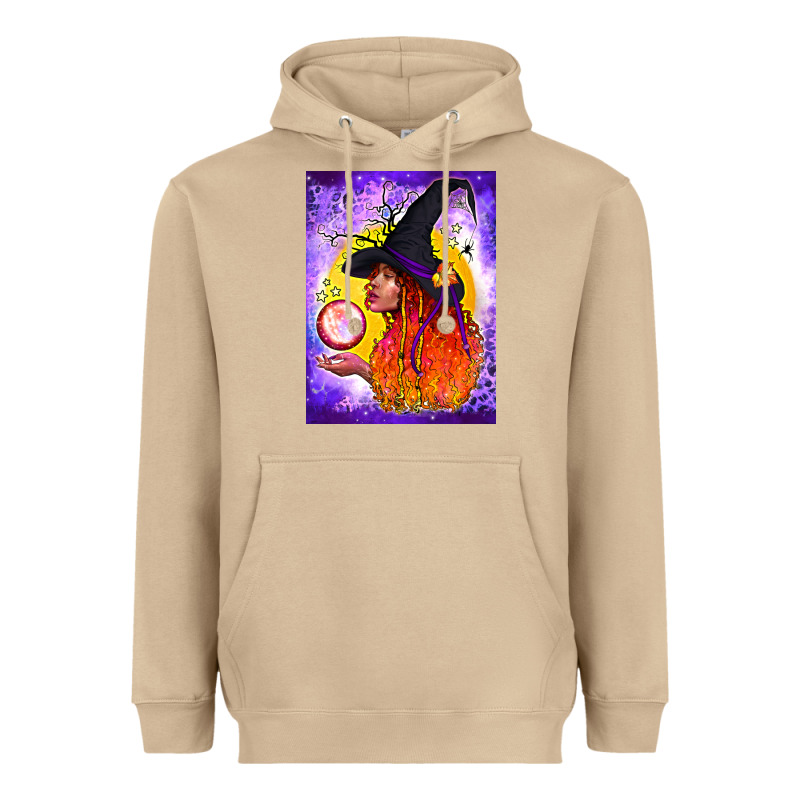 Witch With Crystal Ball Air Freshener Heavyweight Hoodie by BundleAndBundleShop | Teevron