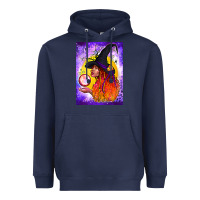 Navy witch with crystal ball air freshener Heavyweight Hoodie - BundleAndBundleShop