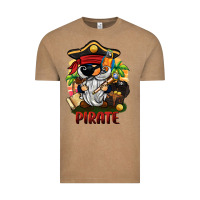 Vintage Coffee pirate gnome Vintage Tee - BarkalooDesign