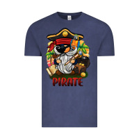 Vintage Denim pirate gnome Vintage Tee - BarkalooDesign