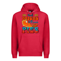 Cardinal Thick Thighs&Pecan Pies Premium Hoodie - FaDigitalArtStudio