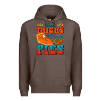 Coffee Thick Thighs&Pecan Pies Premium Hoodie - FaDigitalArtStudio