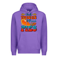 Purple Thick Thighs&Pecan Pies Premium Hoodie - FaDigitalArtStudio