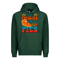 Sports Green Thick Thighs&Pecan Pies Premium Hoodie - FaDigitalArtStudio