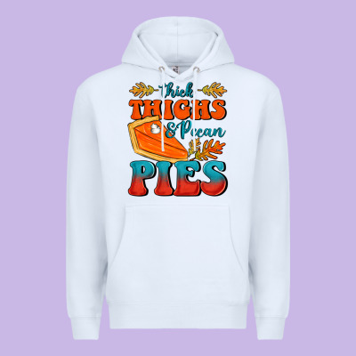 Thick Thighs&pecan Pies Premium Hoodie Designed By Fadigitalartstudio
