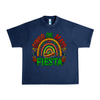Navy cinco de mayo fiesta rainbow Urban Heavy Tee - BarkalooDesign