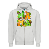 Dove Grey St. Patrick's Day mama Zipper Hoodie - OliviaCreatesArt