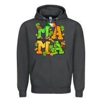 Smoke St. Patrick's Day mama Zipper Hoodie - OliviaCreatesArt