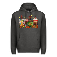 Charcoal Heather Christmas coffee cups with Labrador Premium Hoodie - RanaPortraitStore
