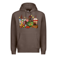 Coffee Christmas coffee cups with Labrador Premium Hoodie - RanaPortraitStore
