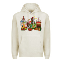 Oatmeal Heather Christmas coffee cups with Labrador Premium Hoodie - RanaPortraitStore