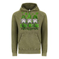 Vintage Olive shenanigans with my gnomies st patricks day gnomes Vintage Hoodie - Jasminsmagicworld