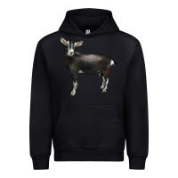 Black Alpine Goat Urban Hoodie - LillyAllenDesigns
