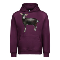 Mauve Wine Alpine Goat Urban Hoodie - LillyAllenDesigns