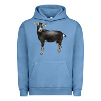 Pigment Pebble Blue Alpine Goat Urban Hoodie - LillyAllenDesigns