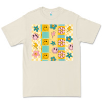 Bone retro daisy Premium Tee - MaliasSmallBusiness