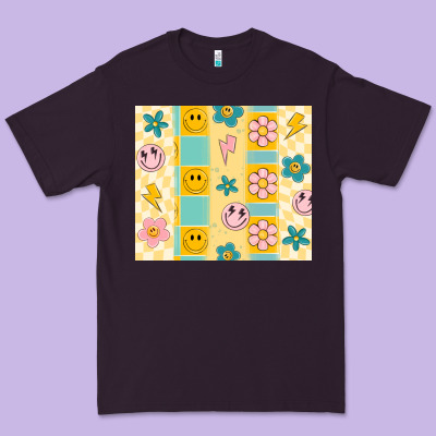 Retro Daisy Premium Tee Designed By Maliassmallbusiness