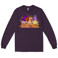 Plum Basketball gnomes Long Sleeve Tee - NancyCooperArtShop