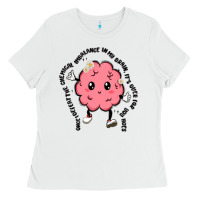 White brain Ladies Tee - MaliasSmallBusiness