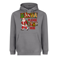 Storm Santa Please Stop Here Heavyweight Hoodie - FaDigitalArtStudio