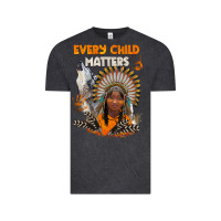 Vintage Black every child matters child and wolf Vintage Tee - BarkalooDesign