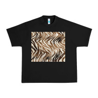 Black brown zebra Urban Heavy Tee - BarkalooDesign