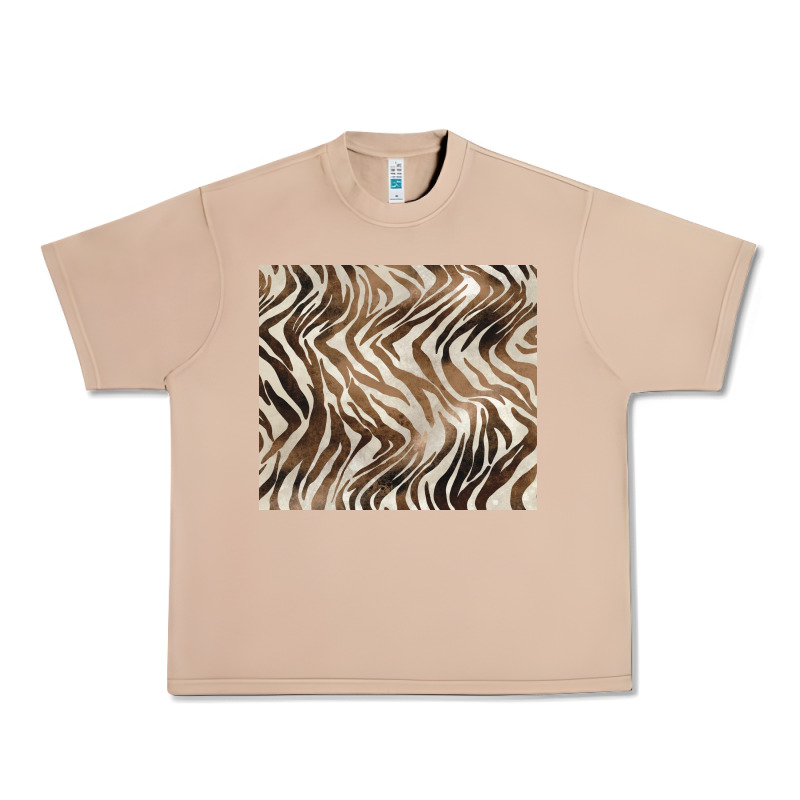 Brown Zebra Urban Heavy Tee by BarkalooDesign | Teevron