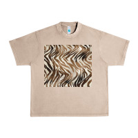 French Oak brown zebra Urban Heavy Tee - BarkalooDesign