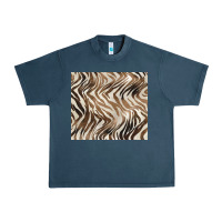 Midnight Navy brown zebra Urban Heavy Tee - BarkalooDesign