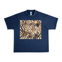 Navy brown zebra Urban Heavy Tee - BarkalooDesign