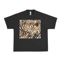 Pigment Black brown zebra Urban Heavy Tee - BarkalooDesign
