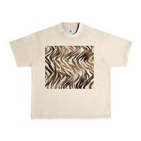 Sandshell brown zebra Urban Heavy Tee - BarkalooDesign