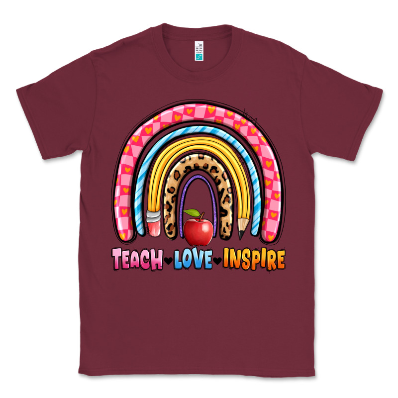 Teach Love Inspire Rainbow Classic Tee by Artiststas | Teevron