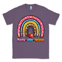 Lavender teach love inspire rainbow Classic Tee - Artiststas
