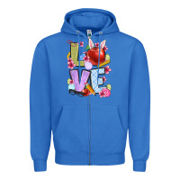 True Royal Easter love Teacher Zipper Hoodie - OliviaCreatesArt