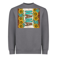 Nana Sunflowers And Turquoise Gemstones Heavyweight Sweatshirt | Teevron