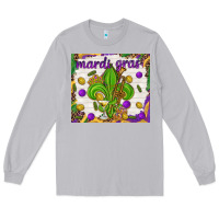 Moon Dust Mardi Gras fleur de lis Long Sleeve Tee - NancyCooperArtShop