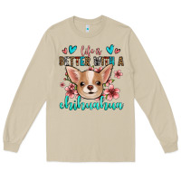 Mushroom life is better with a chihuahua Long Sleeve Tee - Jasminsmagicworld