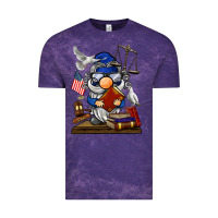 Cloud Purple judge  gnome Vintage Tee - BarkalooDesign
