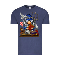 Vintage Denim judge  gnome Vintage Tee - BarkalooDesign