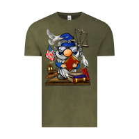 Vintage Olive judge  gnome Vintage Tee - BarkalooDesign