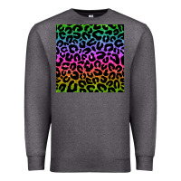 Charcoal Heather leopard glitter seamless pattern Premium Sweatshirt - BundleAndBundleShop
