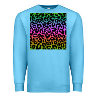 Ocean Blue leopard glitter seamless pattern Premium Sweatshirt - BundleAndBundleShop