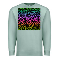 Seafoam leopard glitter seamless pattern Premium Sweatshirt - BundleAndBundleShop
