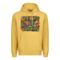 Mardi Gras Plaid Purple Glitter Background Premium Hoodie | Teevron