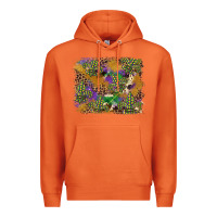 Carrot mardi gras plaid purple glitter background Premium Hoodie - FaDigitalArtStudio