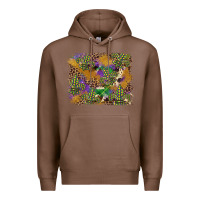 Chestnut mardi gras plaid purple glitter background Premium Hoodie - FaDigitalArtStudio